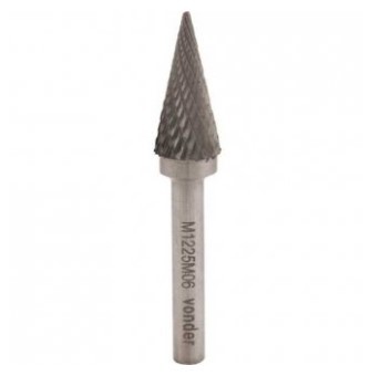 Lima Rotativa Cônica Ponteaguda 10 X 20mm com Haste 6mm - Lm010 - Vonder