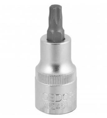 Soquete Hexalobular Macho T40 Encaixe de 1/2 - 3091300395 - Gedore Red
