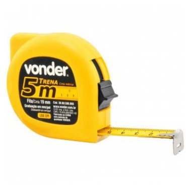 Trena de Aço 5m X 19mm - 3868500005 - Vonder