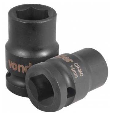 Soquete Sextavado de Impacto com Encaixe de 1/2 X 14mm - 3061120014 - Vonder