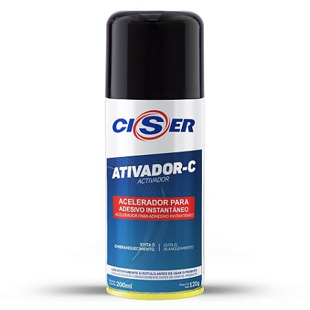 Ativador-c para Adesivo Instantâneo 120g 200ml - Ciser