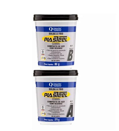 Plasteel Massa 4:1 450g - Pq1 - Quimatic