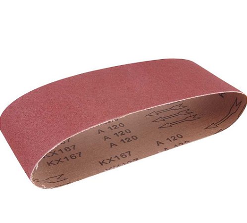 Cinta de Lixa 100mm X 610mm G120 Pano Resinado - 1237120120 - Vonder
