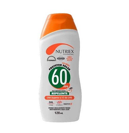 Protetor Solar Fps 60 com Repelente 120ml Nutriex