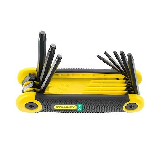 Jogo de Chaves Hexagonais Torx® Tipo Canivete 8 Peças - 69-266 - Stanley