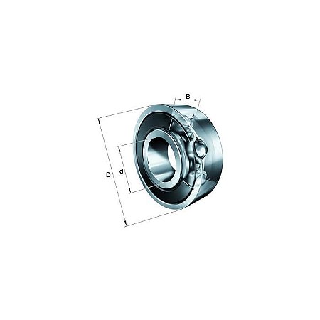 Rolamento Rígido de Esferas - 6001-2rsr-co7-e - Fag