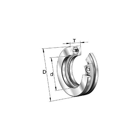 Rolamento Axial de Esferas - 51204 - Fag