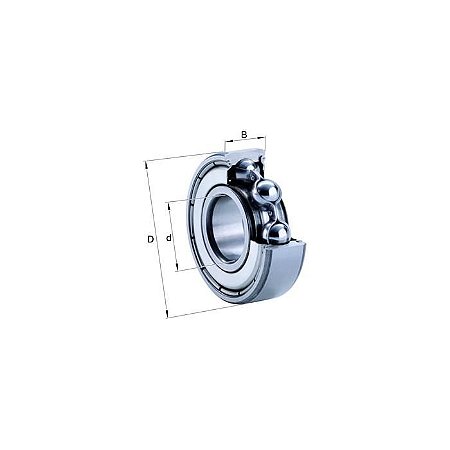 Rolamento Radial de Esferas Fixo - 6305-2z-co7-c3-e - Fag
