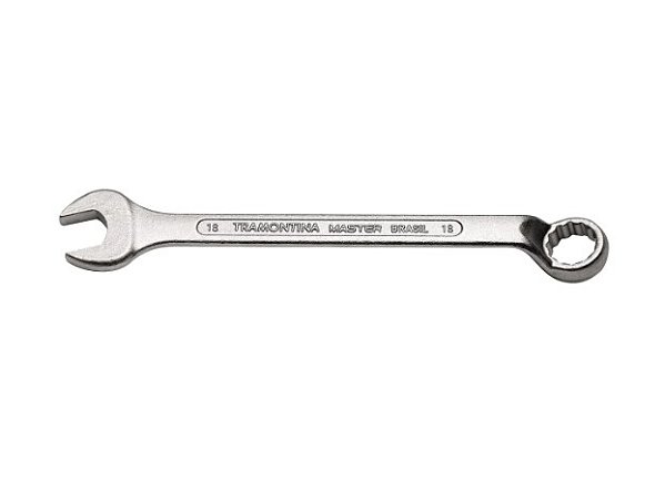 Chave Combinada 18mm com Pescoço e Corpo Forjado em Aço Especial Cromado - Tramontina Master