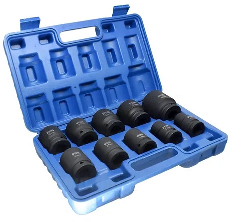 Kit Soquete Curto 3/4 Pol. 10 Peças 19 a 46mm - Pro-1946k - Pdr