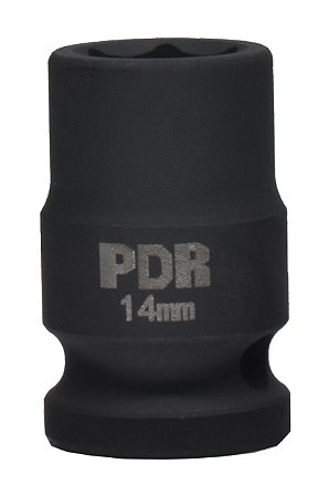 Soquete Curto de Impacto 1/2 Pol. 14mm 38mm - Pro-1214c - Pdr