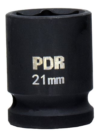 Soquete Curto de Impacto 1/2 Pol. 21mm 38mm - Pro-1221c - Pdr