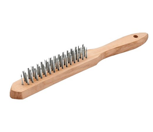 Escova Manual de Aço Carbono com Cabo 3x16 Fileiras - 2847 - Berwanger