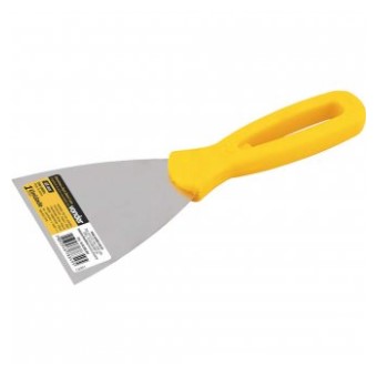 Espátulo Aço Inox Lisa 80mm Cabo Plástico - 3592008004 - Vonder