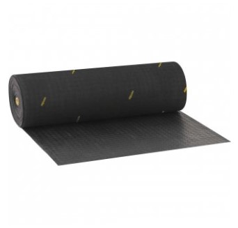 Piso de Borracha Antiderrapante Tipo Moeda 3,5mm Preto - Metro - 8031350000 - Vonder