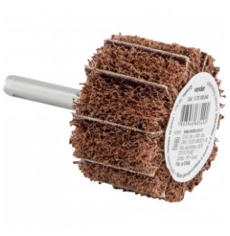 Roda com Haste para Remoção e Acabamento 40x25mm Grão 100 - 1270100040 - Vonder
