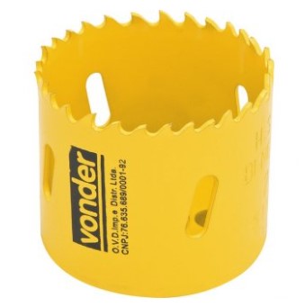 Serra Copo de Aço Rápido 57mm 2.1/4 Pol. - 3511057000 - Vonder