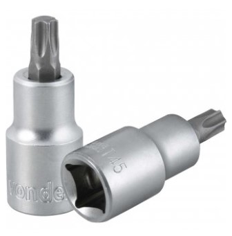 Soquete Hexalobular Macho T-45 Encaixe 1/2 Pol. - 3039012045 - Vonder