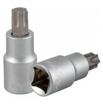 Soquete Hexalobular Macho T-55 Encaixe 1/2 Pol. - 3039012055 - Vonder
