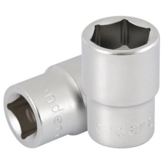 Soquete Sextavado com Encaixe de 1/2 Pol. 15mm - 3039100015 - Vonder