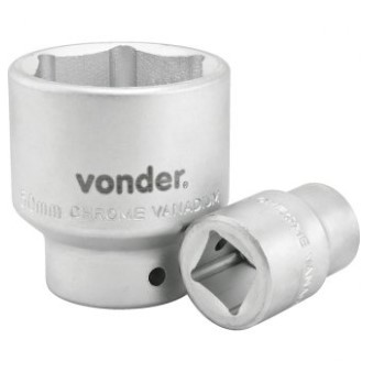 Soquete Sextavado com Encaixe de 3/4 Pol. 33mm - 3039340033 - Vonder