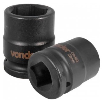 Soquete Sextavado de Impacto Encaixe de 3/4 Pol. X 28mm - 3061340028 - Vonder