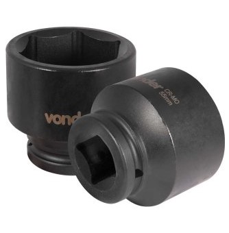 Soquete Sextavado de Impacto Encaixe de 3/4 Pol. X 55mm - 3061340055 - Vonder