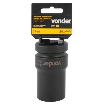 Soquete Sextavado Longo de Impacto 55mm Encaixe de 1 Pol. - 3061100055 - Vonder