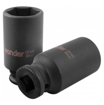 Soquete Sextavado Longo de Impacto 30mm Encaixe de 1/2 Pol. - 3061012030 - Vonder