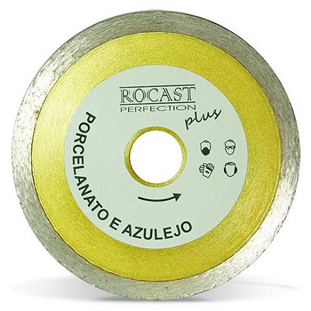 Disco Diamantado Plus Liso Extrafino para Porcelanato 110x20mm - 34,0008 - Rocast
