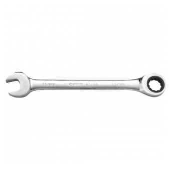 Chave Combinada com Catraca 15mm Aço Cromo Vanádio Cromado e Polido - St43208st - Sata