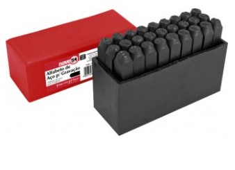 Alfabeto/punção de Aço para Gravação 5 Mm - 3607000005 - Nove54
