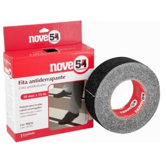 Fita Antiderrapante 50mm X 15m Preta Nove54