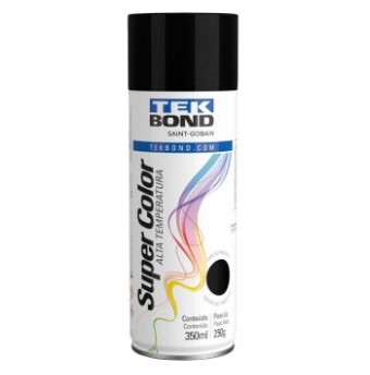 Tinta Spray Preto Alta Temperatura 350ml - 6278350071 - Tekbond