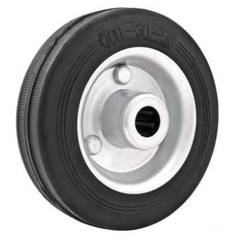 Roda 5 Pol. de Borracha Preta - 3579538740 - Vonder