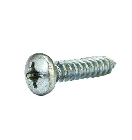 Parafuso Auto-atarraxante 5.5x16 Phillips Panela Zincado Branco - 100 Unidades
