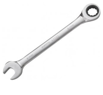 Chave Combinada com Catraca 9mm Aço Cromo Vanádio Cromado e Polido - St43202st - Sata