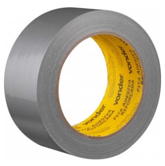 Fita Adesiva Reforçada 50mm X 25m Prata - 1010050025 - Vonder