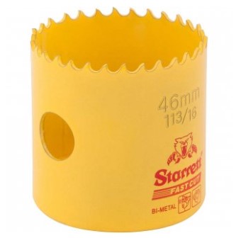 Serra Copo de Aço Rápido 46mm 1.13/16 Pol. Fast Cut - Fch1136-g - Starrett