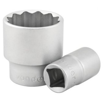 Soquete Estriado com Encaixe de 1/2 Pol. 30mm - 3039300000 - Vonder