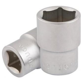 Soquete Sextavado com Encaixe de 1/2 Pol. 22mm - 3039100022 - Vonder
