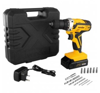 Parafusadeira/furadeira a Bateria 20v Fonte de Carregamento Bivolt Automática - Pfv 238 - Vonder
