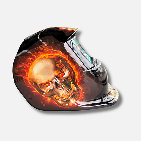 Máscara de de Solda Auto Escurecimento com Regulagem Modelo Caveira - 1172 - Galzer