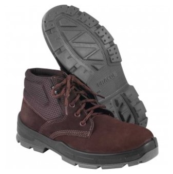 Botina Nobuck Marrom com Solado em Poliuretano Bidensidade com Cadarço Sem Biqueira Nº 40 - 7051100040 - Bracol