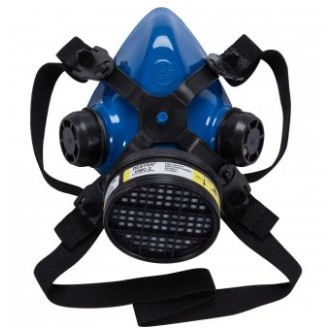 Respirador Semifacial com 1 Cartucho para Vapores Orgânicos Azul - Mig21-vo - Destra