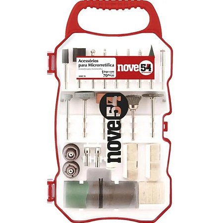 Kit Acessórios Microrretífica 70 Peças Nove54