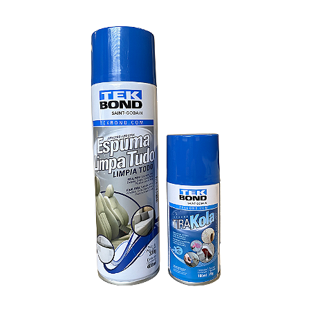 Kit Espuma Limpa Tudo 400ml + Tira Kola 100ml Tekbond