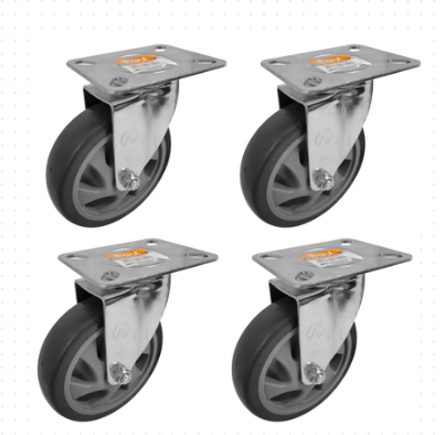 Kit 4 Rodizio Fixo 4 Pvc