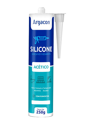 Silicone Acético Incolor 250g Argacon