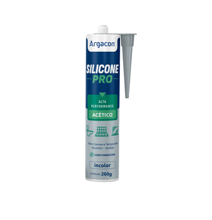 Silicone Acético Pro Branco 270g Argacon